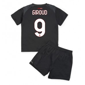 AC Milan Olivier Giroud #9 Hjemmedraktsett Barn 2022-23 Kortermet (+ Korte bukser)